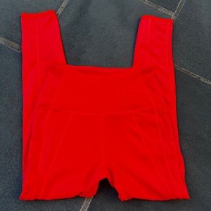 Free people orange leggings 7/8